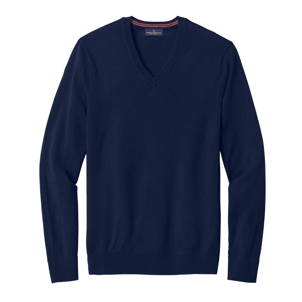 NWOT Brooks Brothers® Washable Merino V-Neck Sweater